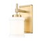 Z-Lite Cadoc 1 Light Wall Sconce, 4.5in. W x 8.75in. H, Modern Gold 622-1S-MGLD - alternate 1